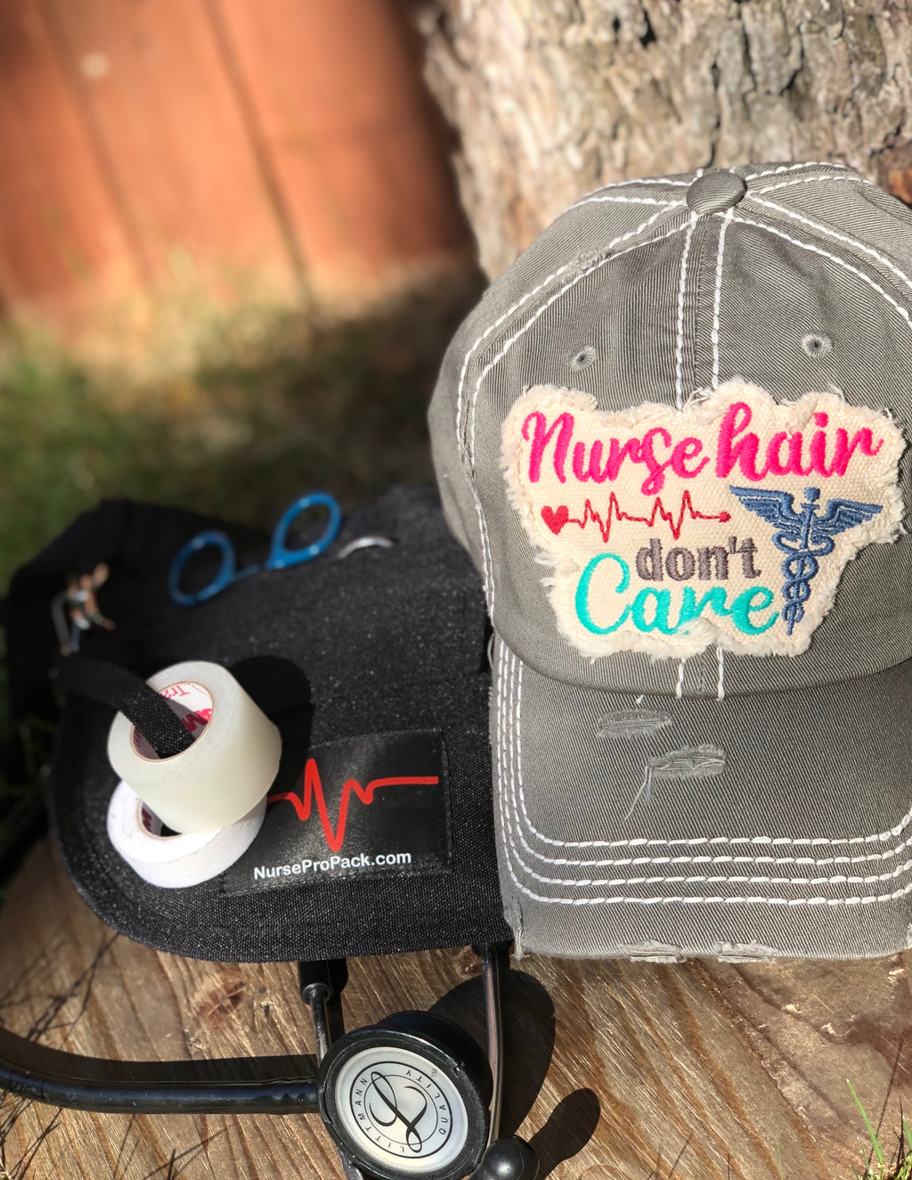 Nurse Hair Don’t Care Cap Grey