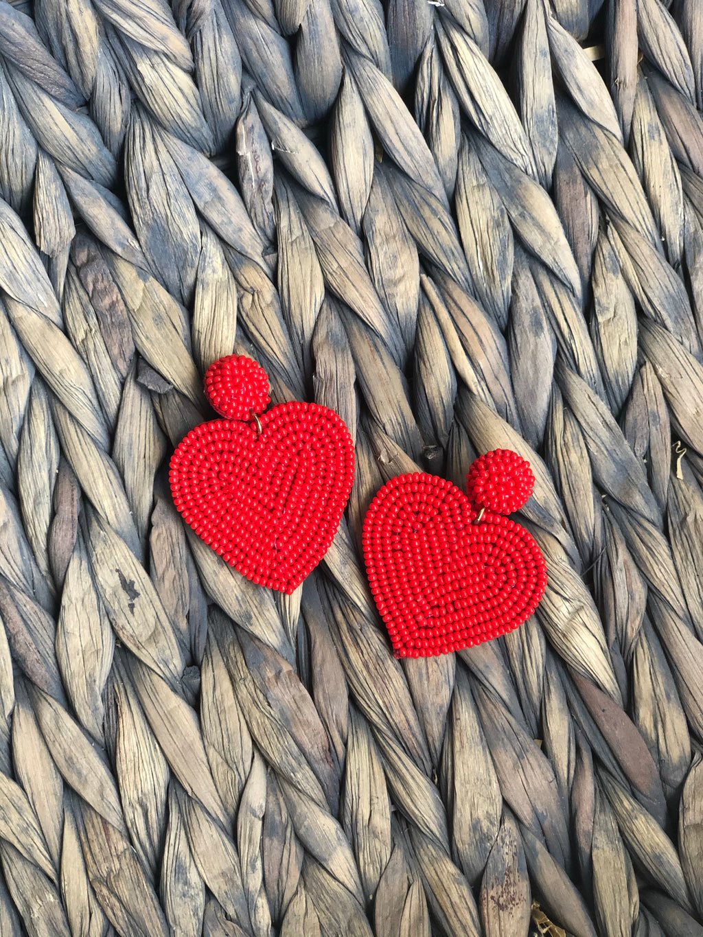 Wild Hearts Earrings in Red